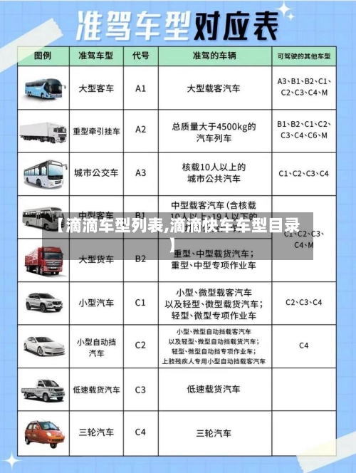 【滴滴车型列表,滴滴快车车型目录】-第1张图片