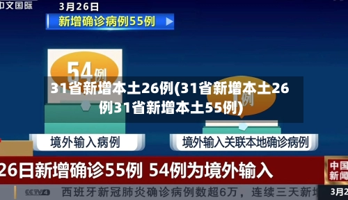 31省新增本土26例(31省新增本土26例31省新增本土55例)-第1张图片