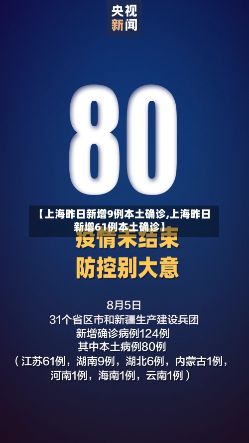 【上海昨日新增9例本土确诊,上海昨日新增61例本土确诊】-第1张图片