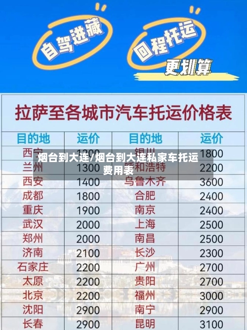 烟台到大连/烟台到大连私家车托运费用表-第1张图片