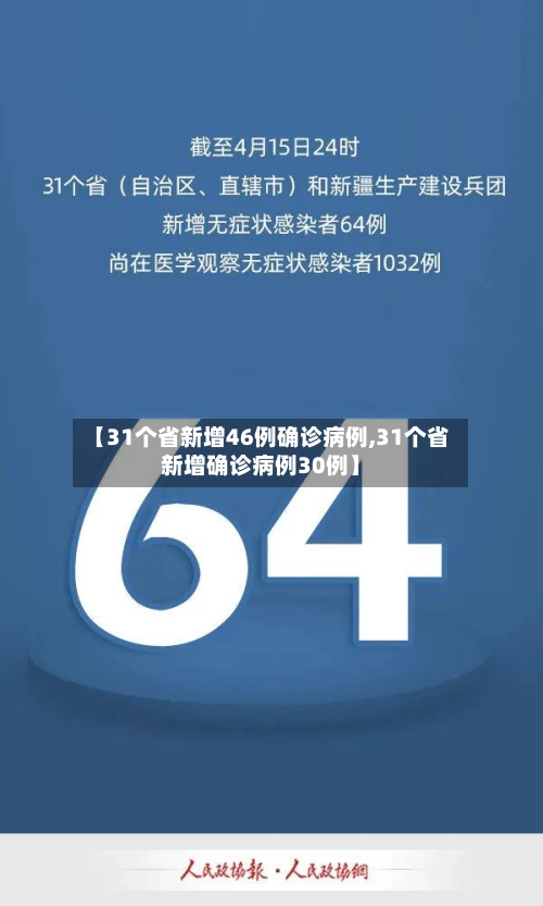 【31个省新增46例确诊病例,31个省新增确诊病例30例】-第1张图片