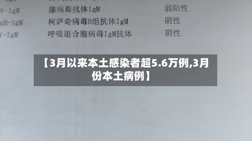 【3月以来本土感染者超5.6万例,3月份本土病例】-第1张图片