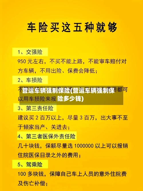营运车辆强制保险(营运车辆强制保险多少钱)-第1张图片