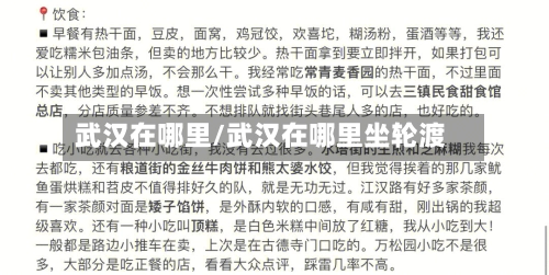 武汉在哪里/武汉在哪里坐轮渡-第1张图片