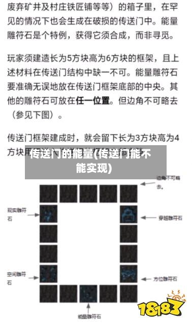 传送门的能量(传送门能不能实现)-第1张图片