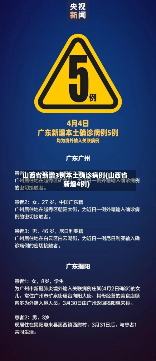 山西省新增3例本土确诊病例(山西省新增4例)-第3张图片