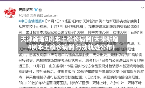 天津新增8例本土确诊病例(天津新增4例本土确诊病例 行动轨迹公布)-第1张图片