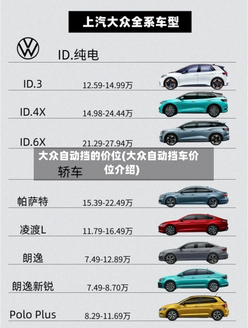 大众自动挡的价位(大众自动挡车价位介绍)-第2张图片