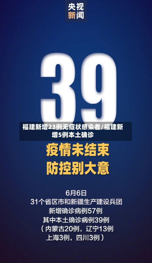 福建新增23例无症状感染者/福建新增5例本土确诊-第1张图片