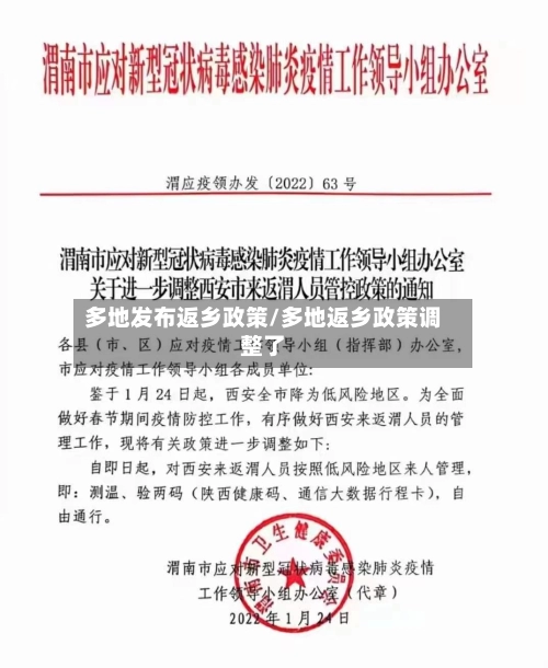 多地发布返乡政策/多地返乡政策调整了-第1张图片