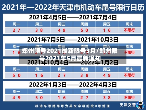 郑州限号2021最新限号3月/郑州限号2021年5月最新通知-第1张图片