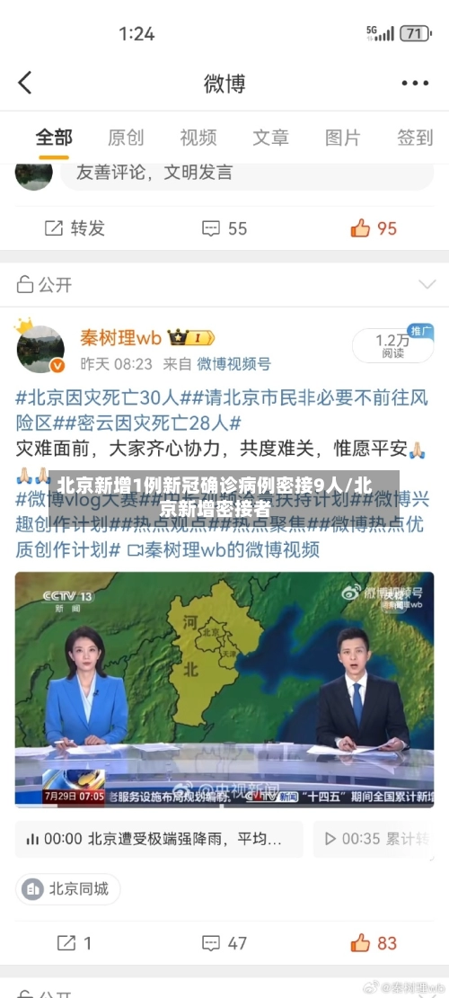 北京新增1例新冠确诊病例密接9人/北京新增密接者-第1张图片