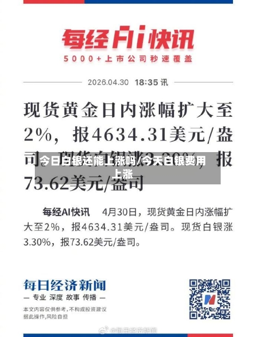 今日白银还能上涨吗/今天白银费用上涨-第1张图片