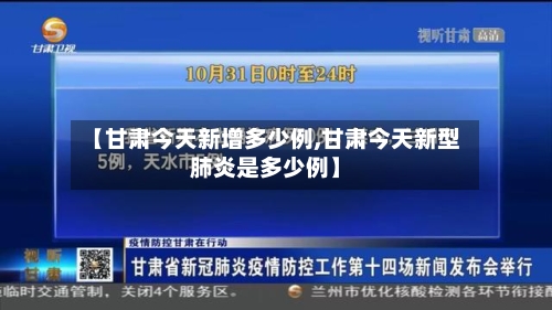 【甘肃今天新增多少例,甘肃今天新型肺炎是多少例】-第1张图片