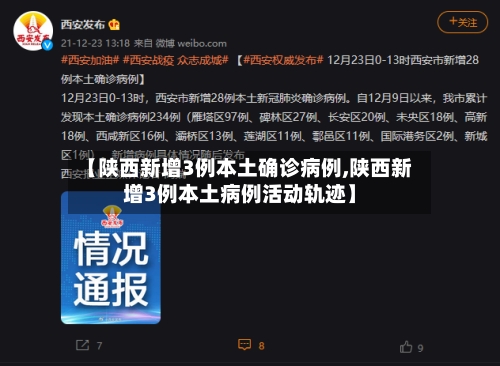 【陕西新增3例本土确诊病例,陕西新增3例本土病例活动轨迹】-第2张图片